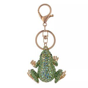 Emberly Green Stone Frog Bag Charm - NWT